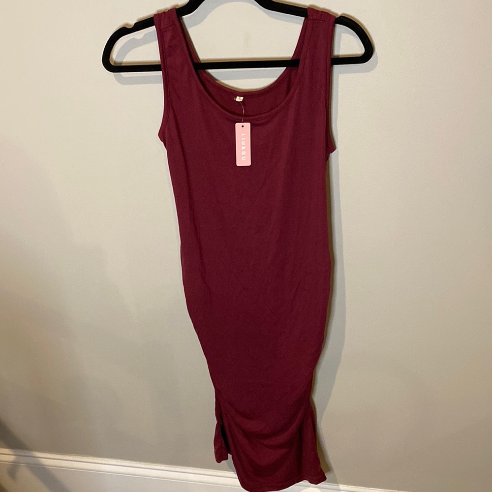 Liu & Qu Maternity Sleeveless Tank Dress - size S - NWT